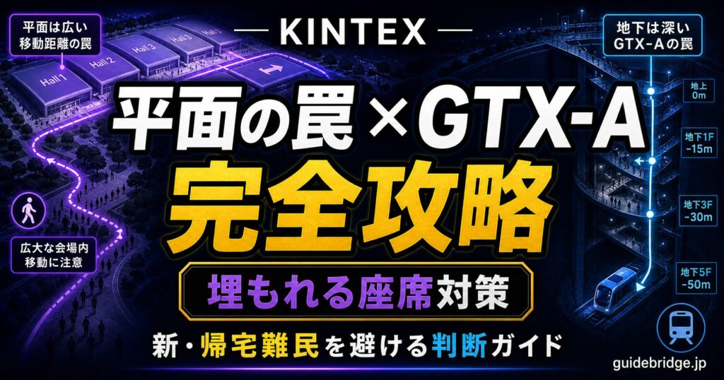 KINTEX 平面の罠・GTX-A 完全攻略 埋もれる座席対策