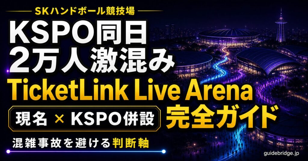 SKハンドボール競技場 KSPO同日2万人激混み TicketLink Live Arena