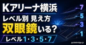 Kアリーナ横浜 座席表と見え方 レベル別ガイド（双眼鏡が要る席・要らない席）